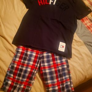 Tommy Hilfiger Red And Blue  Shorts & Top